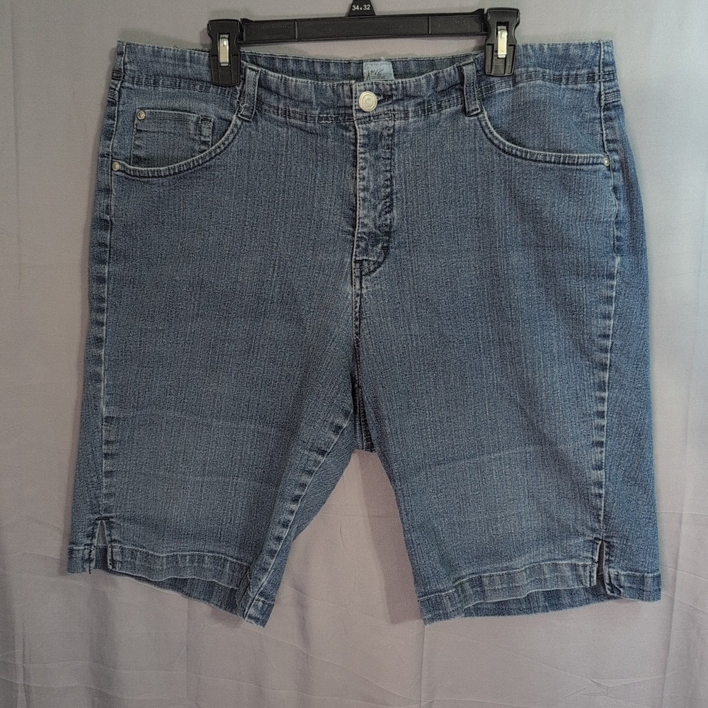 JMS Just My Size Jean Shorts Women's Plus Size 20W Embellished Pockets Casual